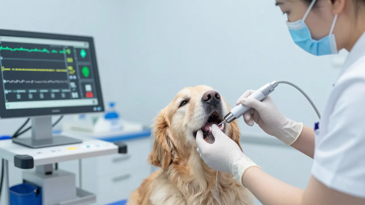 Profesionální čištění zubů u veterináře