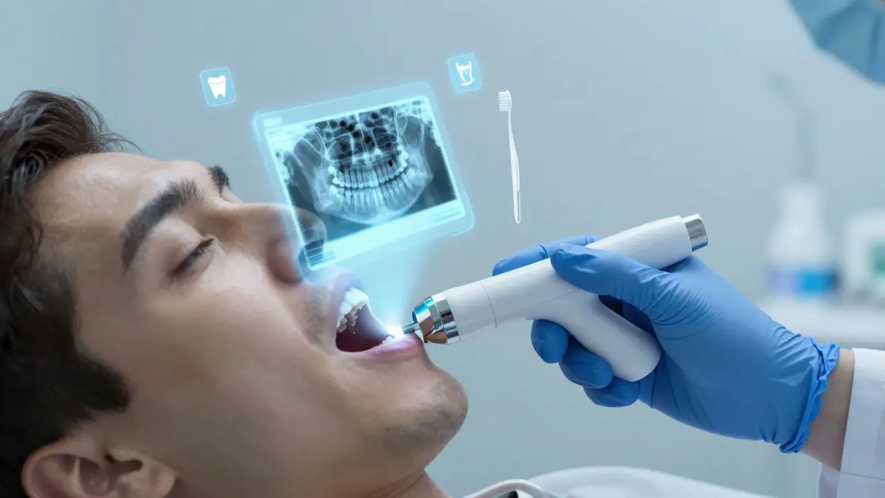 Diagnostika kazu pomocí rentgenu a hygienické pomůcky