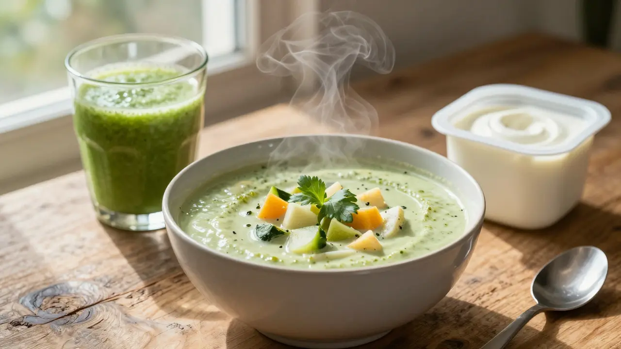 Měkká strava: polévka, jogurt a smoothie pro citlivé zuby